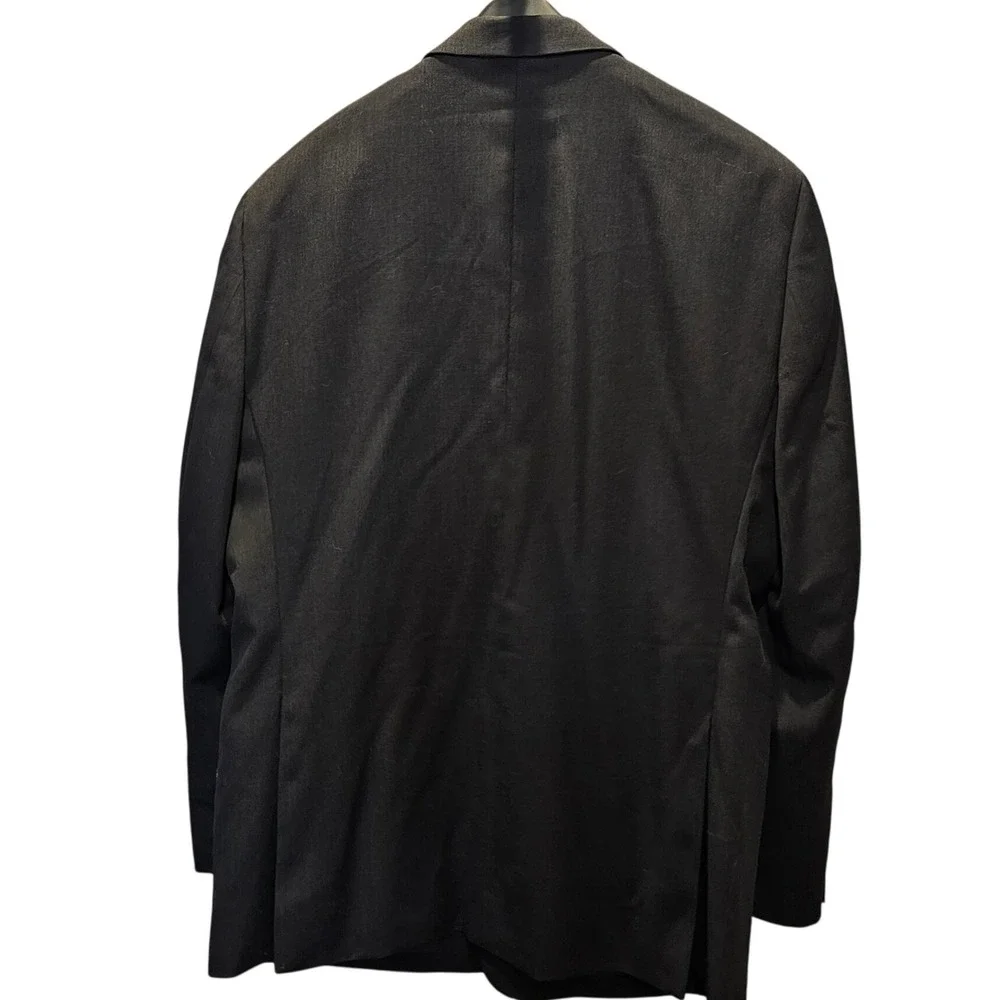 Pronto Uomo Platinum Mens 46R Dark Gray 100% Wool Suit Sport Coat Blazer EUC‎